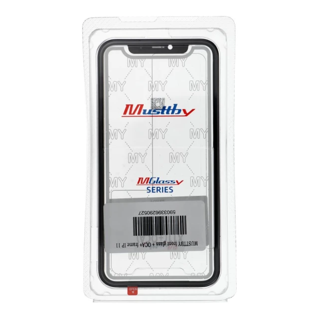 Скло Musttby + OCA + рамка для iPhone 11 Black (5903396290527)