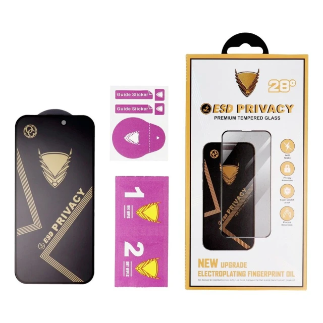 Захисне скло OG 6D Premium Privacy для Samsung Galaxy A15 | M15 Black (5903396294488)