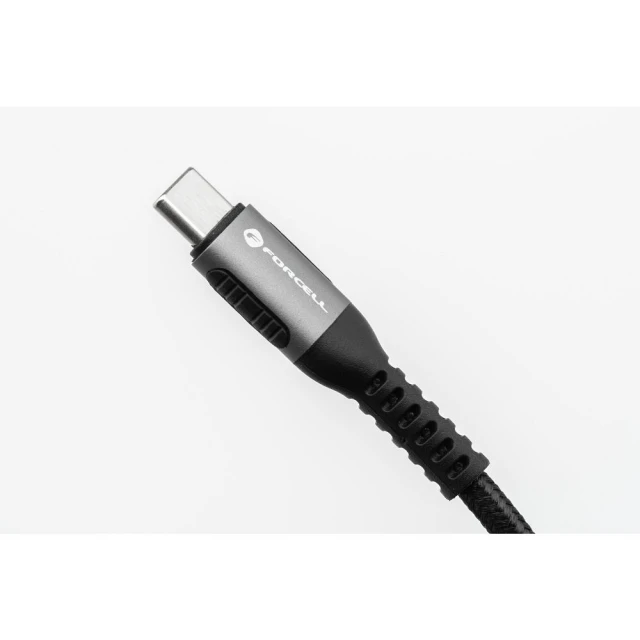 Кабель Forcell F-Energy Cafule USB-C to Lightning PD 3A 27W 1.2m Black (5903396298226)