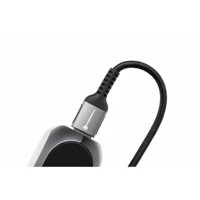 Кабель Forcell F-Energy Cafule USB-A to Lightning 2.4A 12W 1.2m Black (5903396298325)