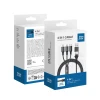 Кабель Blue Star Cafule 4в1 USB C | USB A to Micro USB | Lightning | USB C 2.4A 1.2m Black (5903396305931)