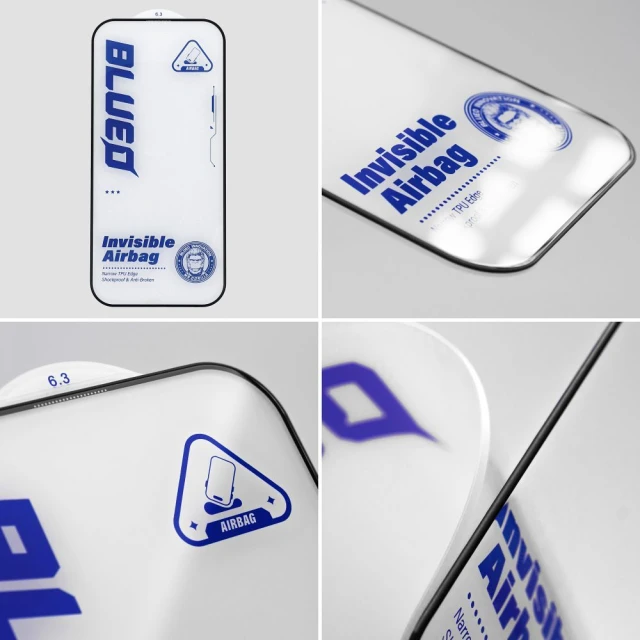 Защитное стекло Blueo Mr. Monkey Glass для iPhone 15 Black (5903396315480)
