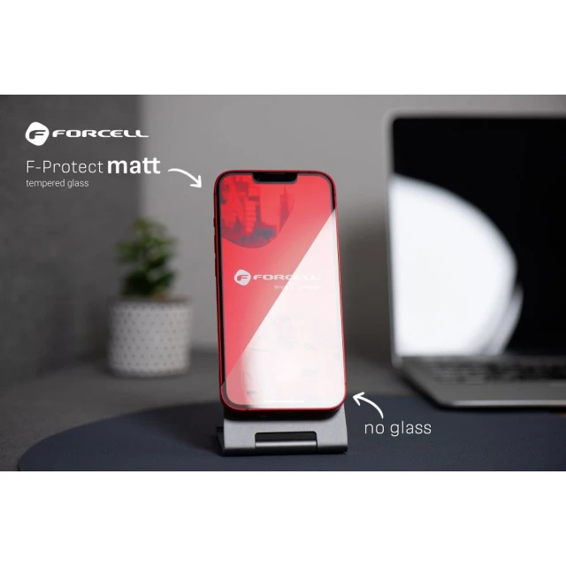 Захисне скло Forcell Matt Glass для iPhone 15 Black (5903396316142)