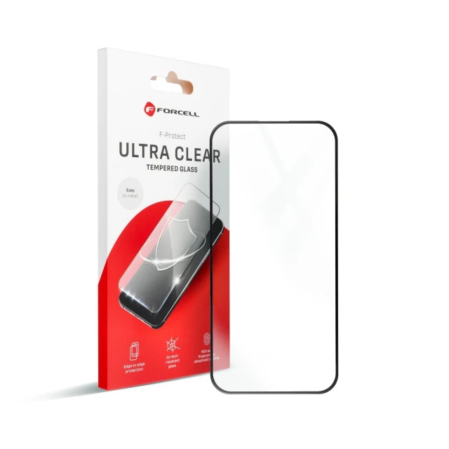 Захисне скло Forcell Ultra Clear Glass для iPhone 16 Pro Max / 17 Pro Max Black (5903396316388)