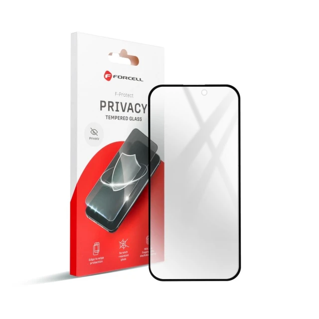 Захисне скло Forcell Privacy Glass для iPhone 12 / 12 Pro Black (5903396316579)