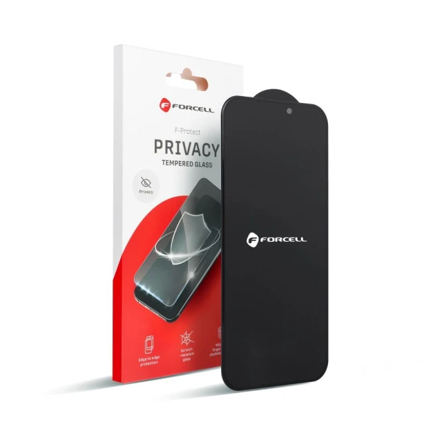 Захисне скло Forcell Privacy Glass для iPhone 14 Pro Black (5903396316630)