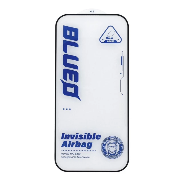 Захисне скло Blueo Mr. Monkey Glass для iPhone 16 Black (5903396317163)