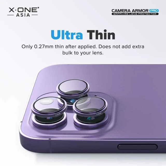 Захисне скло для камери X-One Camera Armor Pro для iPhone 16 Pro Max | 16 Pro Clear (5903396318702)