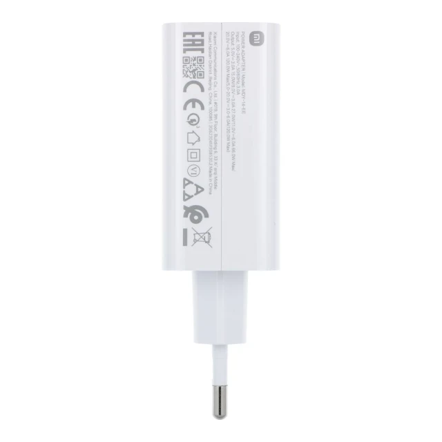 Зарядний пристрій Xiaomi USB A QC3.0 6A 120W MDY-14-EE White (5903396318948)