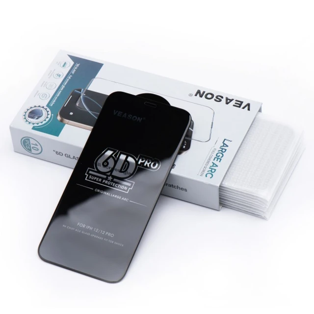 Захисне скло Veason Pro Glass для iPhone 14 Plus | 13 Pro Max Black (10 pack) (5903396345777)