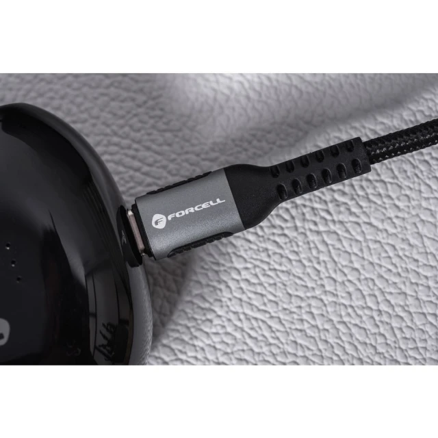 Кабель Forcell F-Energy Cafule USB A to USB C 3A 66W 3 m Black (5903396347436)