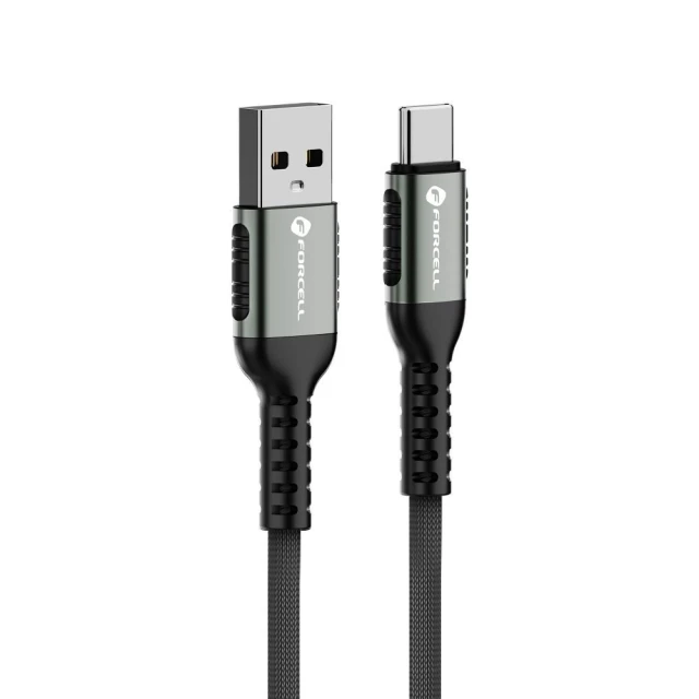 Кабель Forcell F-Energy Cafule USB A to USB C 3A 66W 2 m Black (5903396347726)