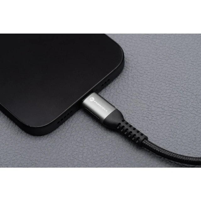 Кабель Forcell F-Energy Cafule USB A to USB C 3A 66W 2 m Black (5903396347726)