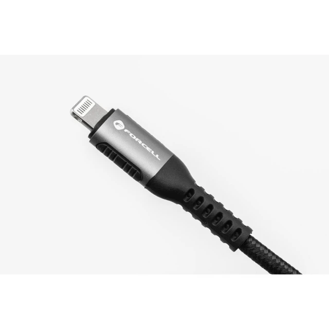 Кабель Forcell F-Energy Cafule USB-C to Lightning PD 3A 27W 2m Black (5903396347733)
