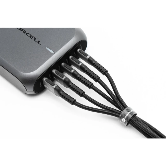 Кабель Forcell F-Energy Cafule USB-C to Lightning PD 3A 27W 3m Black (5903396347740)