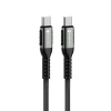 Кабель Forcell F-Energy USB-C to USB-C QC4.0 PD 5A 100W Cafule 2m C260 Black (5903396347757)