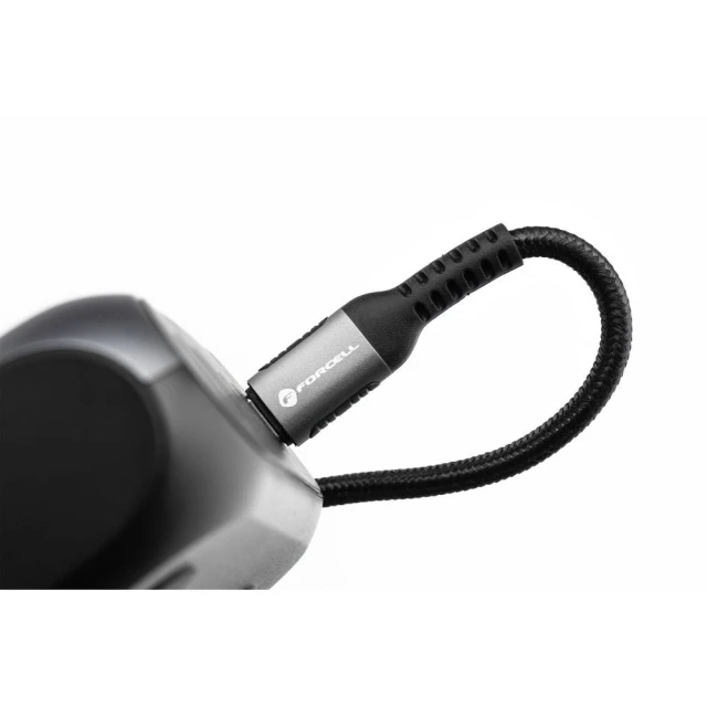 Кабель Forcell F-Energy Cafule USB C to USB C 5A 100W 3 m Black (5903396347764)