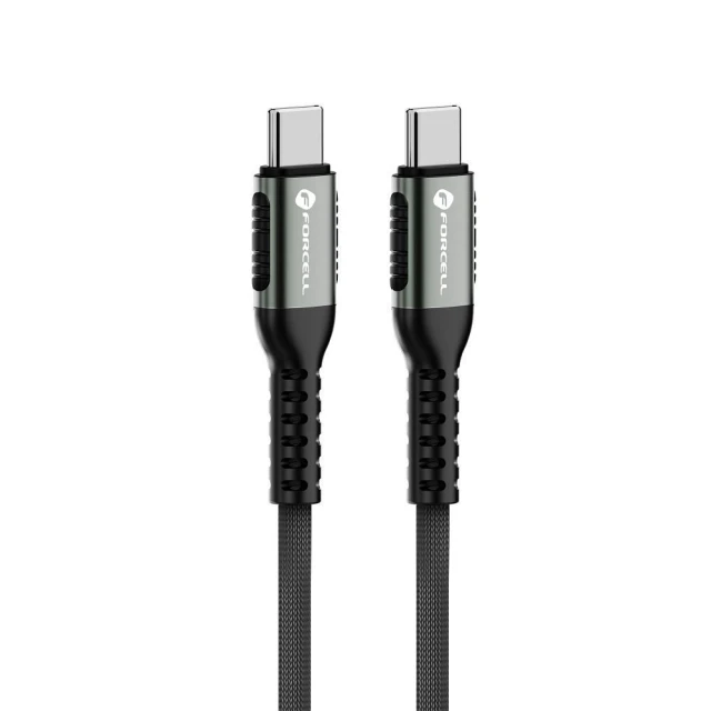 Кабель Forcell F-Energy Cafule USB C to USB C 5A 100W 3 m Black (5903396347764)