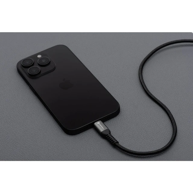 Кабель Forcell F-Energy Cafule USB C to USB C 5A 100W 3 m Black (5903396347764)