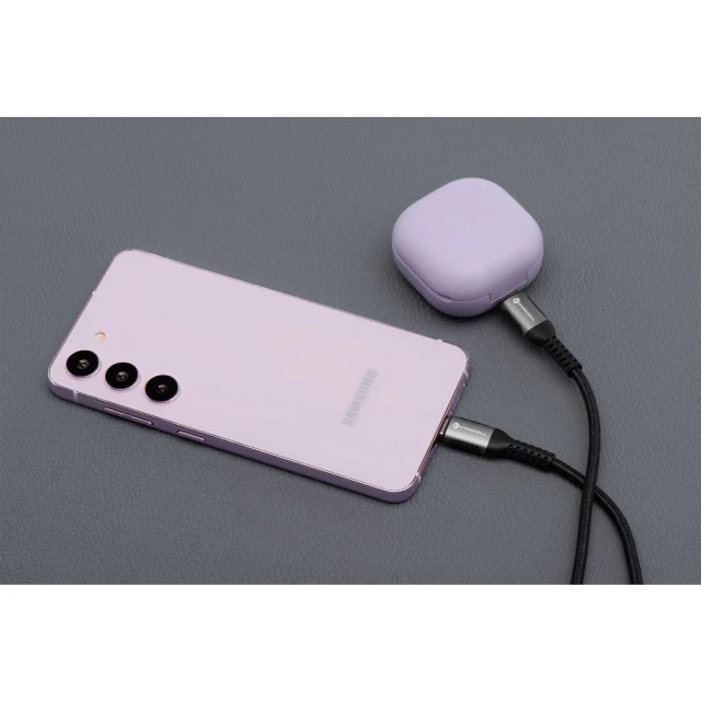Кабель Forcell F-Energy Cafule USB C to USB C 5A 100W 3 m Black (5903396347764)