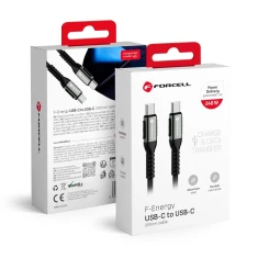 Кабель Forcell F-Energy USB-C to USB-C QC4.0 PD 5A 240W Cafule 2m C263 Black (5903396347771)