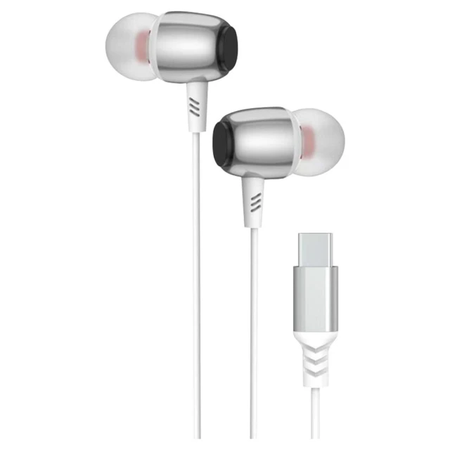 Навушники Blue Star M09C провідні USB C 1.2m White (5903396350412)