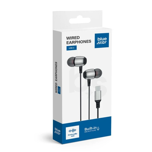 Наушники проводные Blue Star M09C USB-C (DAC) 1.2 м Black (5903396350429)