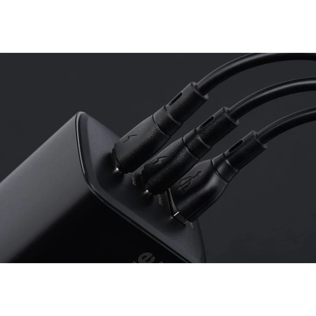 Кабель Blue Star ECO USB A to Micro USB 2A 1m Black (5903396364396)