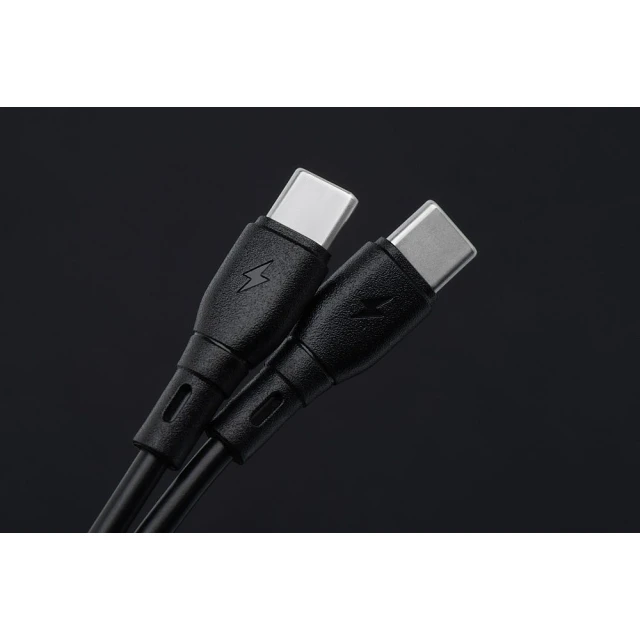 Кабель Blue Star ECO USB C to USB C 3A 60W 1m Black (5903396364426)