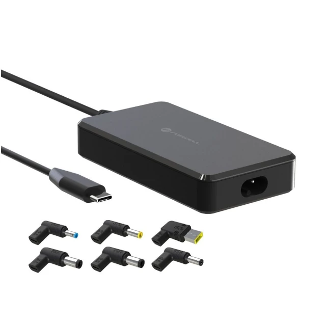 Зарядний пристрій Forcell F-Energy USB C + 6 насадок 65W Black (5903396376627)