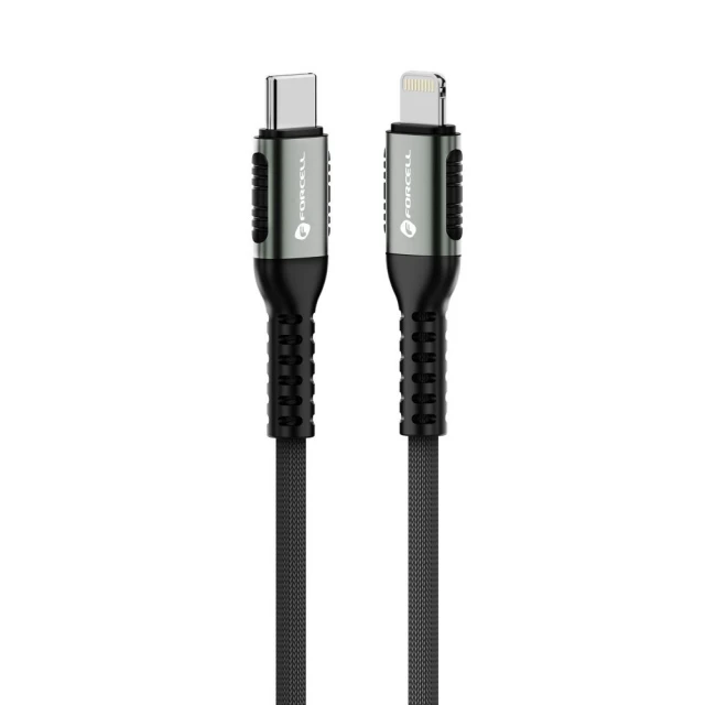 Кабель Forcell F-Energy USB-C to Lightning Black (5903396378447)