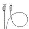 Кабель Forcell F-Energy Metal USB-A to Lightning 2,4A 12W 2 м Silver (5903396378508)