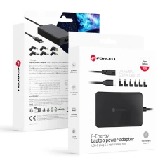 Адаптер живлення для ноутбука Forcell F-Energy 90W USB C + 6 насадок Black (5903396379192)