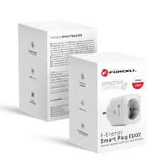 Розумна розетка Forcell F-Energy EU02 з WiFi White (5903396379208)