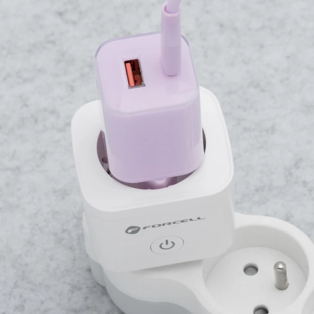 Розумна розетка Forcell F-Energy EU02 з WiFi White (5903396379208)