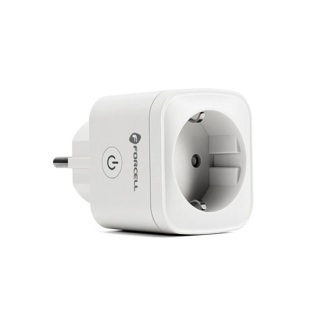 Розумна розетка Forcell F-Energy EU02 з WiFi White (5903396379208)