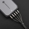 Кабель Forcell F-Energy Metal USB A to USB C 3A 66W 2 m Silver (5903396381249)