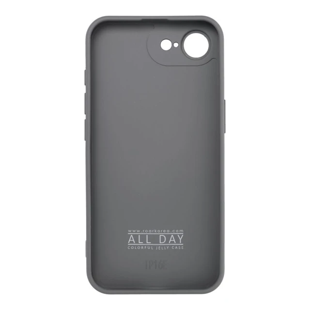 Чохол Roar All Day Colorful Jelly для iPhone 16e (SE 4 2025) / 17e Grey (5903396388750)