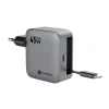 Зарядний пристрій Forcell F-Energy GaN USB C + кабель USB C PD QC4.0 3A 45W Grey (5903396390821)