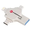Флешка 16GB USB 3.2 Gen 1 Forcell F-Data Metal Quad Silver (5903396391767)