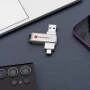 USB-флешка Forcell F-Data Metal Duo USB 3.2 Gen 1 (USB A / USB C) 32GB Silver (5903396391774)