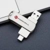 USB-флешка Forcell F-Data Metal Duo USB 3.2 Gen 1 (USB A / USB C) 32GB Silver (5903396391774)