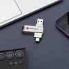 USB-накопичувач Forcell F-Data Metal Duo 64GB USB 3.2 Gen 1 USB A / USB C Silver (5903396391781)