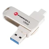 Флешка 128GB USB 3.2 Gen 1 Forcell F-Data Metal Duo Silver (5903396391798)