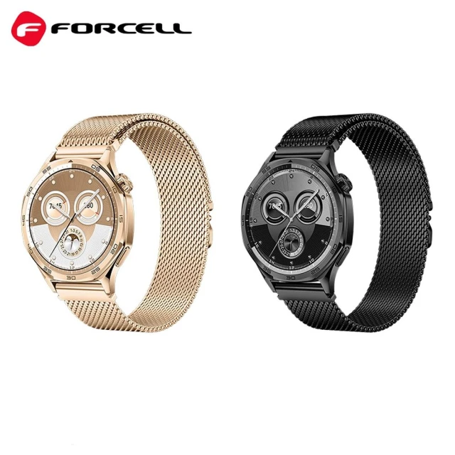 Ремінець Forcell F-Design FS10 для Samsung Galaxy Watch 22mm Black (5903396392559)