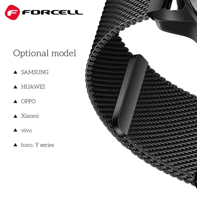 Ремінець Forcell F-Design FS11 для Samsung Galaxy Watch 22 mm Black (5903396392597)