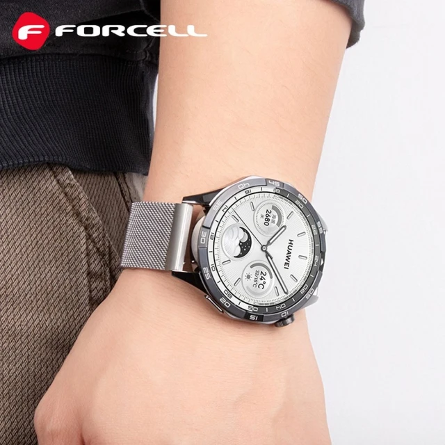 Ремінець Forcell F-Design FS11 для Samsung Galaxy Watch 22 mm Silver (5903396392603)
