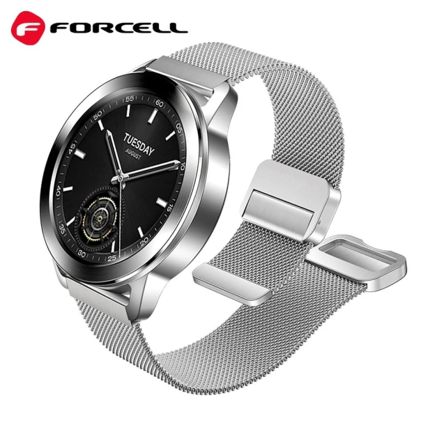 Ремінець Forcell F-Design FS11 для Samsung Galaxy Watch 22 mm Silver (5903396392603)