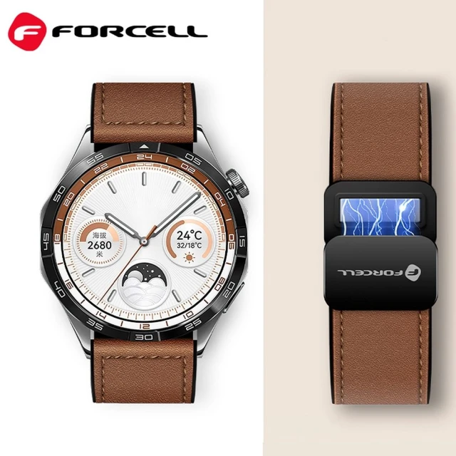 Ремінець Forcell F-Design FS20 для Samsung Galaxy Watch 22 mm Black (5903396393648)