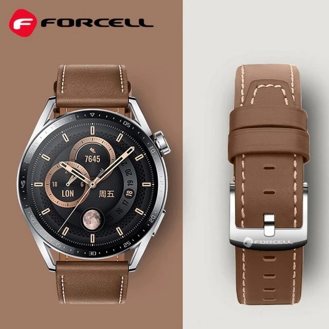 Ремешок Forcell F-Design FS21 для Samsung Galaxy Watch 20 mm Brown (5903396393679)